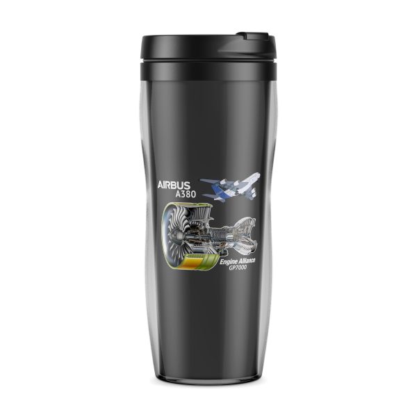 Airbus A380 & GP7000 Engine Designed Plastic Travel Mugs on Sale