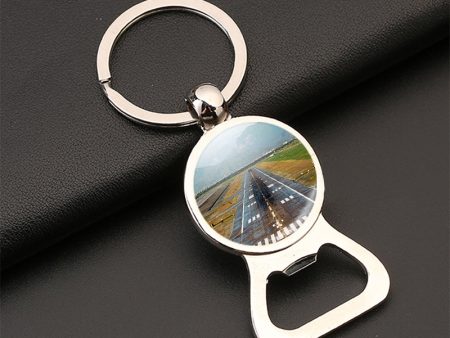 Amazing Mountain View & Runway Designed Bottle Opener Key Chains Supply