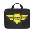 Born To Fly & Badge Designed Laptop & Tablet Bags For Sale