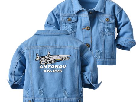 Antonov AN-225 (25) Designed Children Denim Jackets on Sale