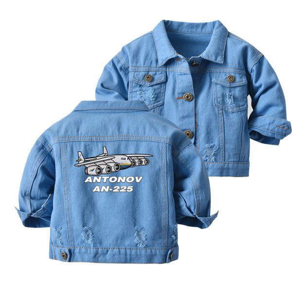 Antonov AN-225 (25) Designed Children Denim Jackets on Sale