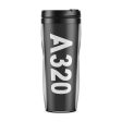 A320 Text Designed Plastic Travel Mugs on Sale