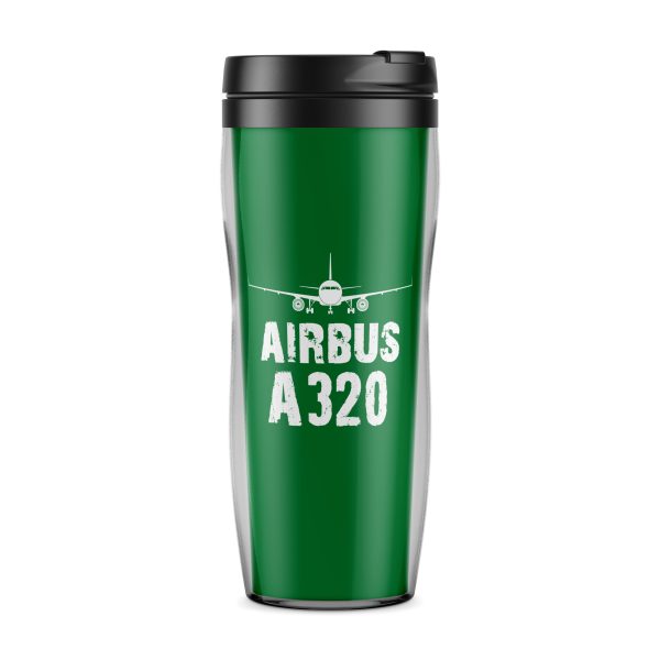 Airbus A320 & Plane Designed Plastic Travel Mugs Online Sale