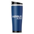 Airbus A319 & Text Designed Stainless Steel Travel Mugs on Sale