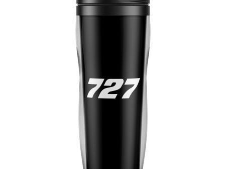 727 Flat Text Designed Plastic Travel Mugs Cheap