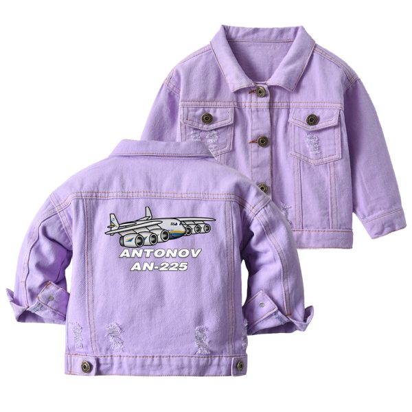 Antonov AN-225 (25) Designed Children Denim Jackets on Sale