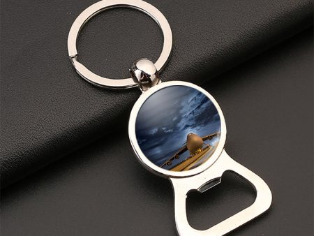 Amazing Military Aircraft at Night Designed Bottle Opener Key Chains Supply