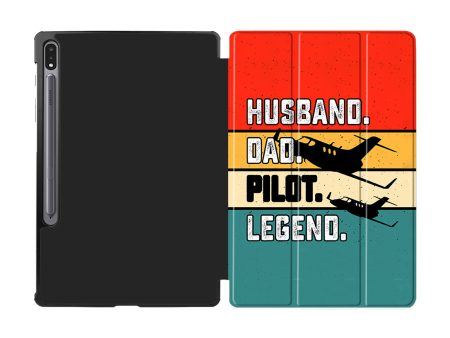 Husband & Dad & Pilot & Legend Designed Samsung Tablet Cases Hot on Sale