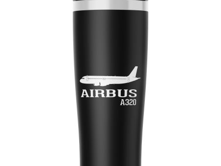 Airbus A320 Printed Designed Stainless Steel Travel Mugs on Sale