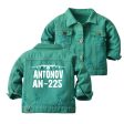 Antonov AN-225 & Plane Designed Children Denim Jackets Fashion