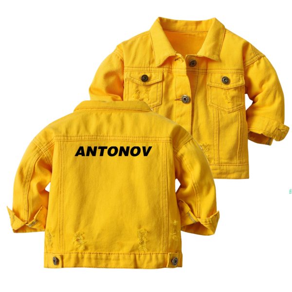 Antonov & Text Designed Children Denim Jackets Online Hot Sale