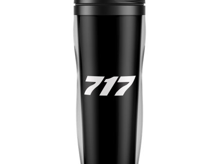 717 Flat Text Designed Plastic Travel Mugs For Discount