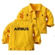 Airbus & Text Designed Children Denim Jackets Supply