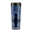 Airplane From Below Designed Plastic Travel Mugs Online Hot Sale