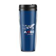 Airbus A380 Love at first flight Designed Plastic Travel Mugs Online