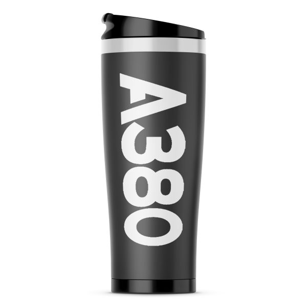 A380 Text Designed Stainless Steel Travel Mugs Sale