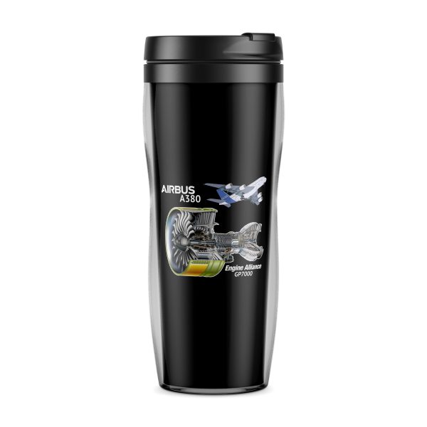 Airbus A380 & GP7000 Engine Designed Plastic Travel Mugs on Sale