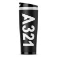 A321 Text Designed Stainless Steel Travel Mugs For Cheap