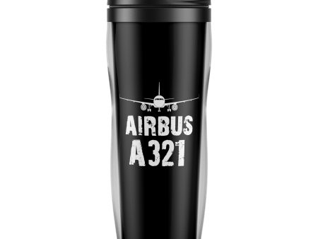 Airbus A321 & Plane Designed Plastic Travel Mugs Sale