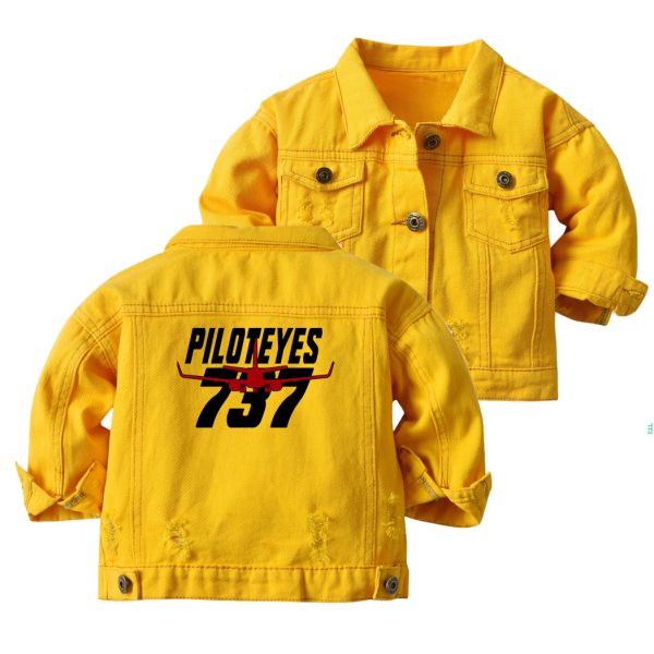 Amazing Piloteyes737 Designed Children Denim Jackets For Cheap