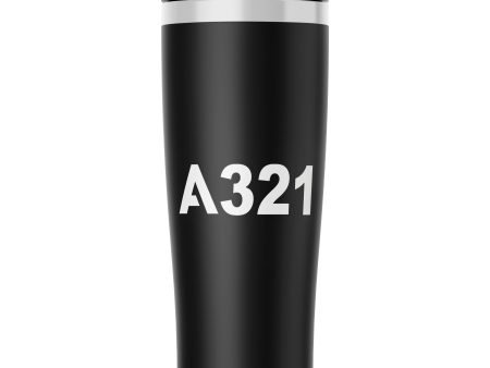 A321 Flat Text Designed Stainless Steel Travel Mugs Discount