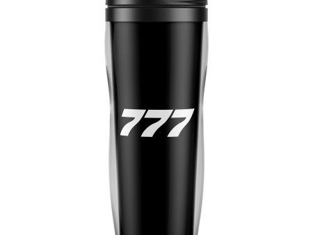 777 Flat Text Designed Plastic Travel Mugs Online Hot Sale