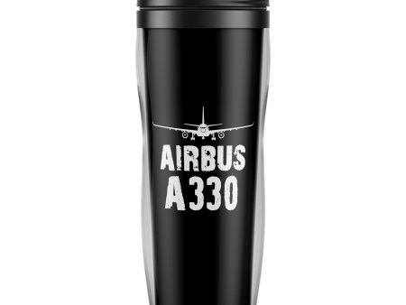 Airbus A330 & Plane Designed Plastic Travel Mugs on Sale