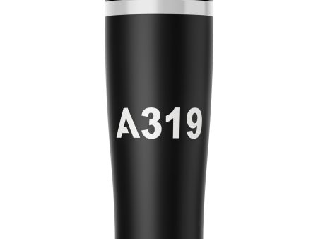 A319 Flat Text Designed Stainless Steel Travel Mugs Online Sale