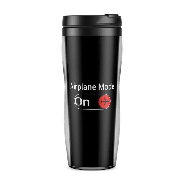 Airplane Mode On Designed Plastic Travel Mugs Online Sale