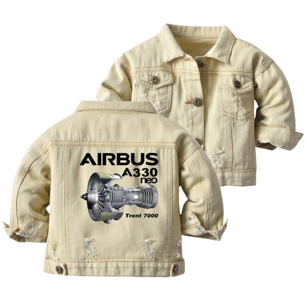 Airbus A330neo & Trent 7000 Designed Children Denim Jackets Online now