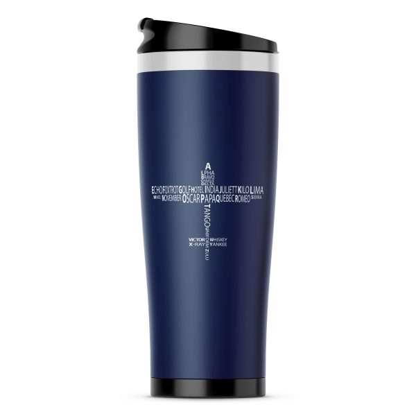 Propeller Shape Aviation Alphabet Designed Stainless Steel Travel Mugs Online now