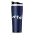 Airbus A380 & Text Designed Stainless Steel Travel Mugs For Cheap