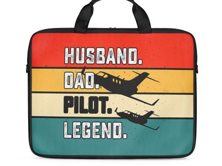 Husband & Dad & Pilot & Legend Designed Laptop & Tablet Bags For Discount