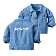 Antonov & Text Designed Children Denim Jackets Online Hot Sale