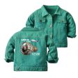 Airbus A320 & V2500 Engine Designed Children Denim Jackets For Discount