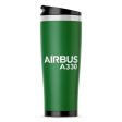 Airbus A330 & Text Designed Stainless Steel Travel Mugs Supply