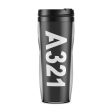 A321 Text Designed Plastic Travel Mugs Supply