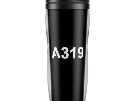 A319 Flat Text Designed Plastic Travel Mugs Online