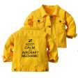 Aircraft Mechanic Designed Children Denim Jackets Online