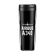 Airbus A340 & Plane Designed Plastic Travel Mugs Hot on Sale