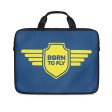 Born To Fly & Badge Designed Laptop & Tablet Bags For Sale