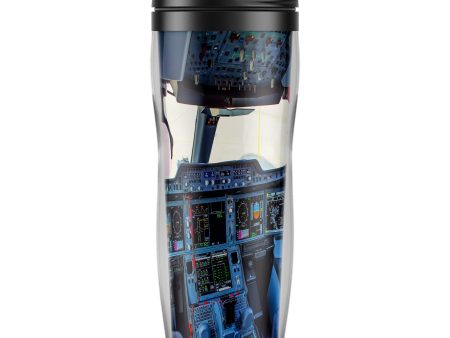 Airbus A350 Cockpit-Vertical Designed Plastic Travel Mugs Discount