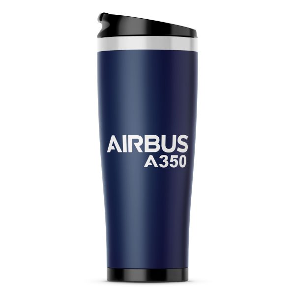 Airbus A350 & Text Designed Stainless Steel Travel Mugs Online now