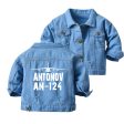 Antonov AN-124 & Plane Designed Children Denim Jackets Online