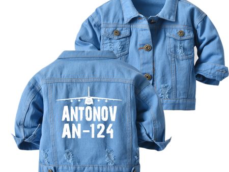 Antonov AN-124 & Plane Designed Children Denim Jackets Online