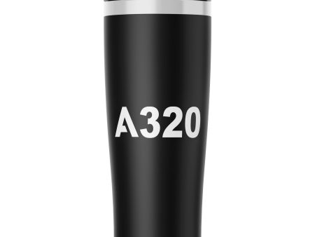 A320 Flat Text Designed Stainless Steel Travel Mugs Hot on Sale