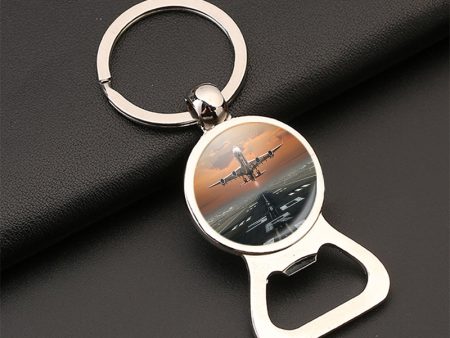 Aircraft Departing from RW30 Designed Bottle Opener Key Chains Online Hot Sale