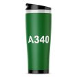 A340 Flat Text Designed Stainless Steel Travel Mugs Online