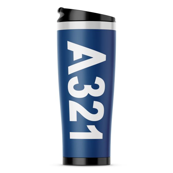 A321 Text Designed Stainless Steel Travel Mugs For Cheap