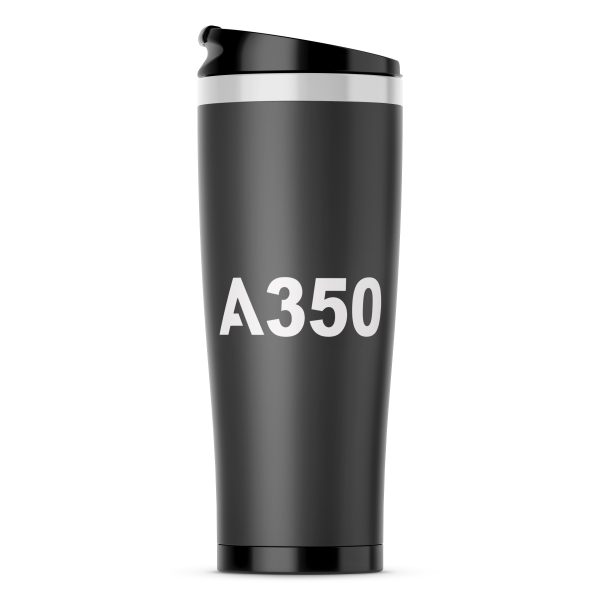 A350 Flat Text Designed Stainless Steel Travel Mugs For Discount